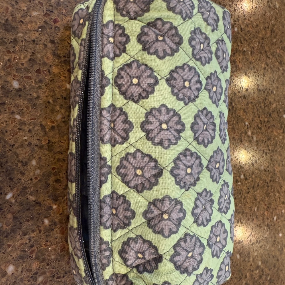 Vera Bradley Gray and Green Quilted Bag NWOT
